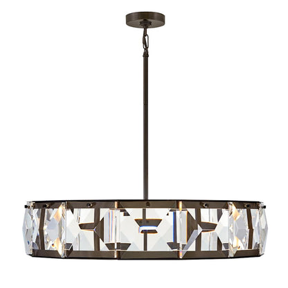 Fredrick Ramond Jolie 30" Wide LED Crystal Drum Chandelier