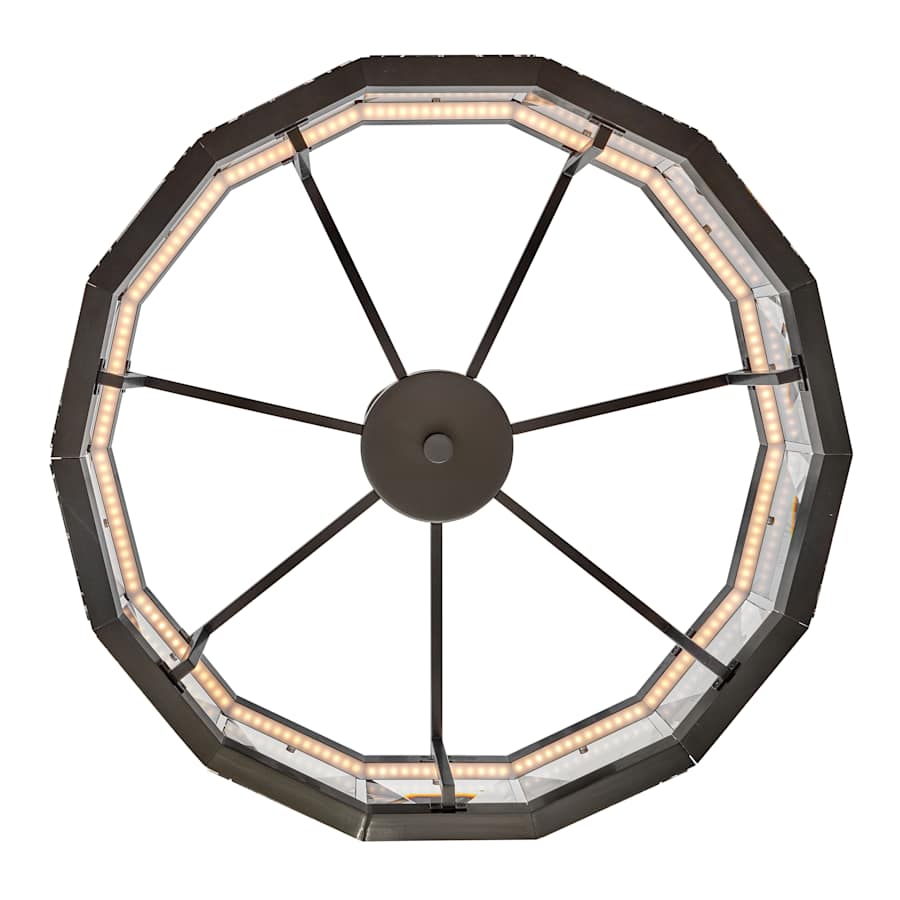 Fredrick Ramond Jolie 30" Wide LED Crystal Drum Chandelier