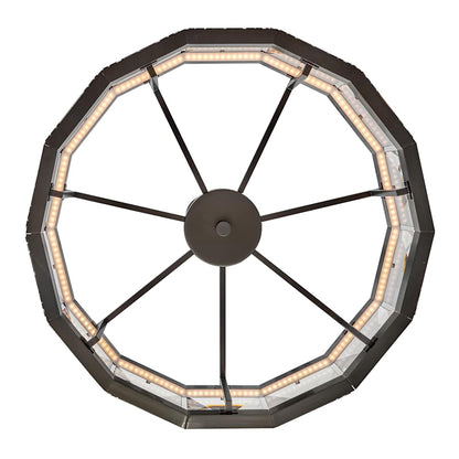 Fredrick Ramond Jolie 30" Wide LED Crystal Drum Chandelier