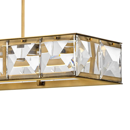 Fredrick Ramond Jolie 45" Wide LED Crystal Linear Chandelier