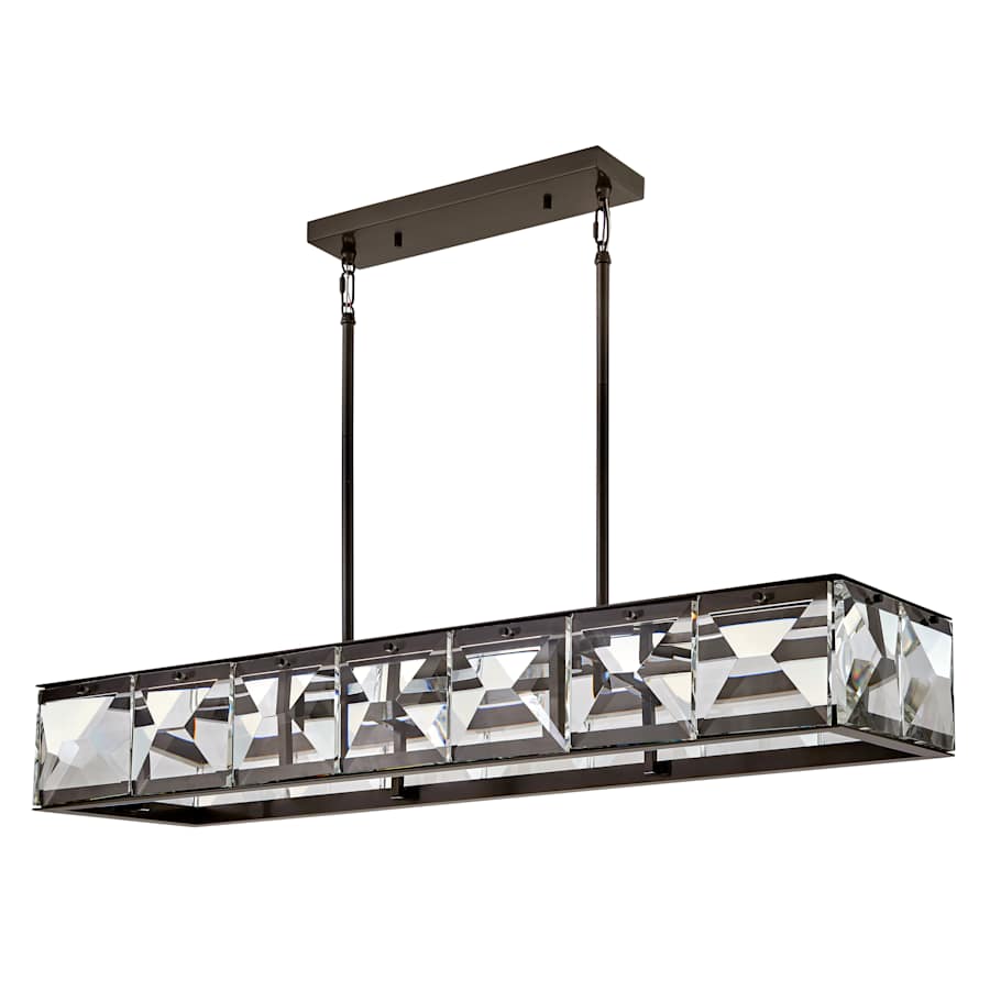 Fredrick Ramond Jolie 45" Wide LED Crystal Linear Chandelier
