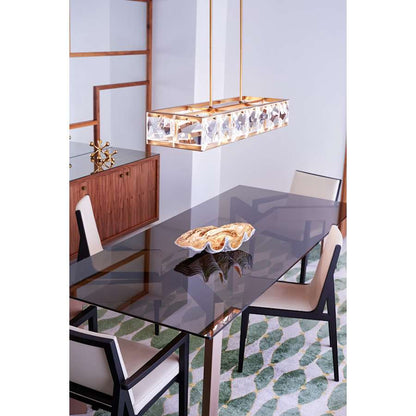 Fredrick Ramond Jolie 45" Wide LED Crystal Linear Chandelier