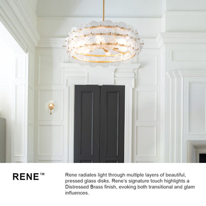 Fredrick Ramond Rene 16 Light 30" Wide Ring Chandelier