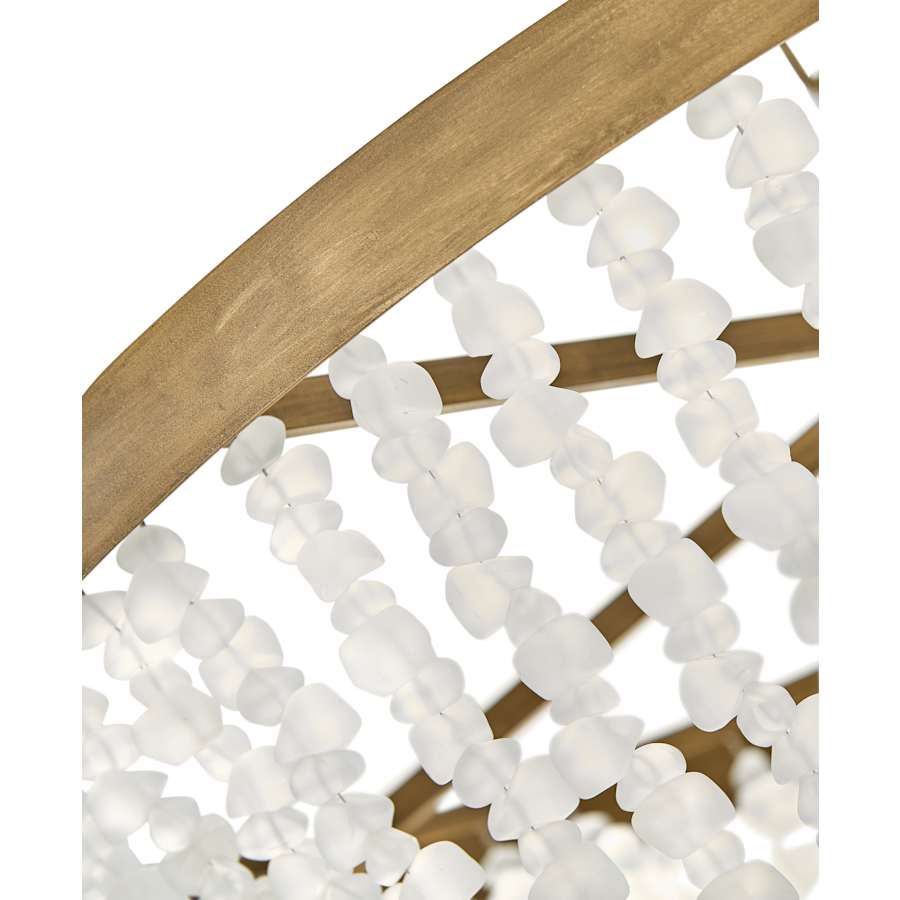 Fredrick Ramond Dune 8 Light 32" Wide Beaded Waterfall Chandelier