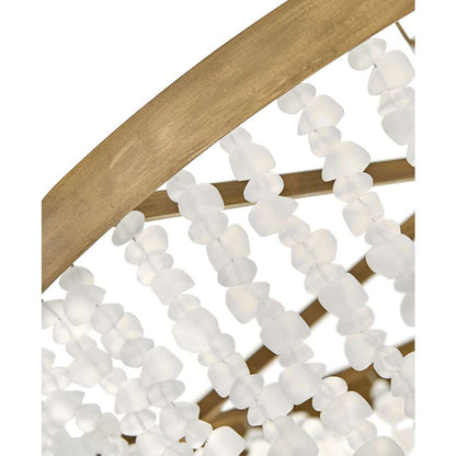 Fredrick Ramond Dune 8 Light 32" Wide Beaded Waterfall Chandelier