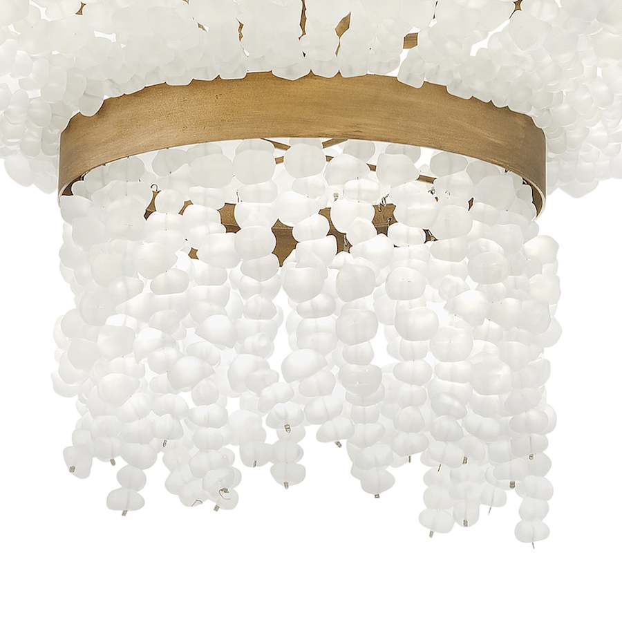 Fredrick Ramond Dune 8 Light 32" Wide Beaded Waterfall Chandelier