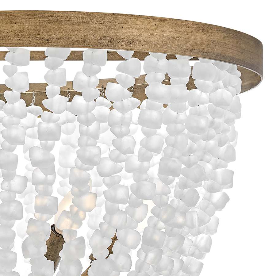 Fredrick Ramond Dune 6 Light 25" Wide Beaded Waterfall Chandelier