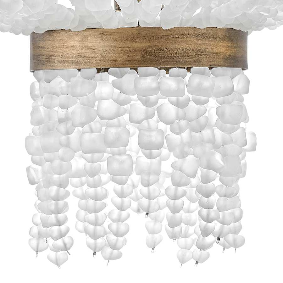 Fredrick Ramond Dune 6 Light 25" Wide Beaded Waterfall Chandelier