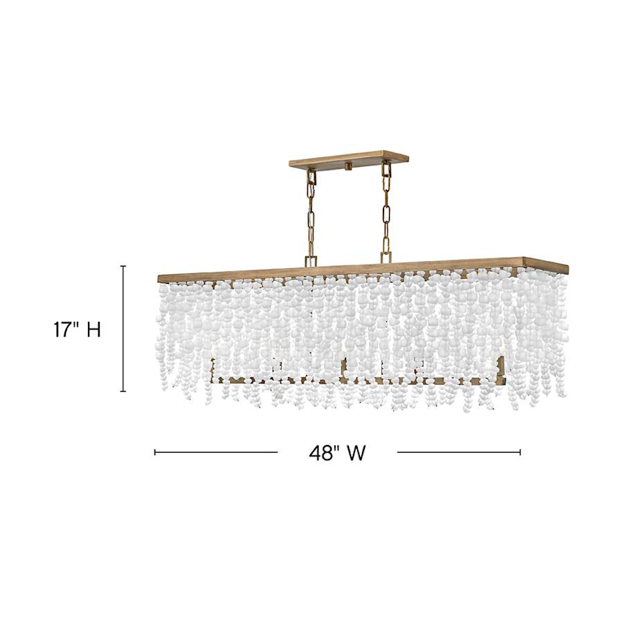 Fredrick Ramond Dune 5 Light 48" Wide Linear Chandelier