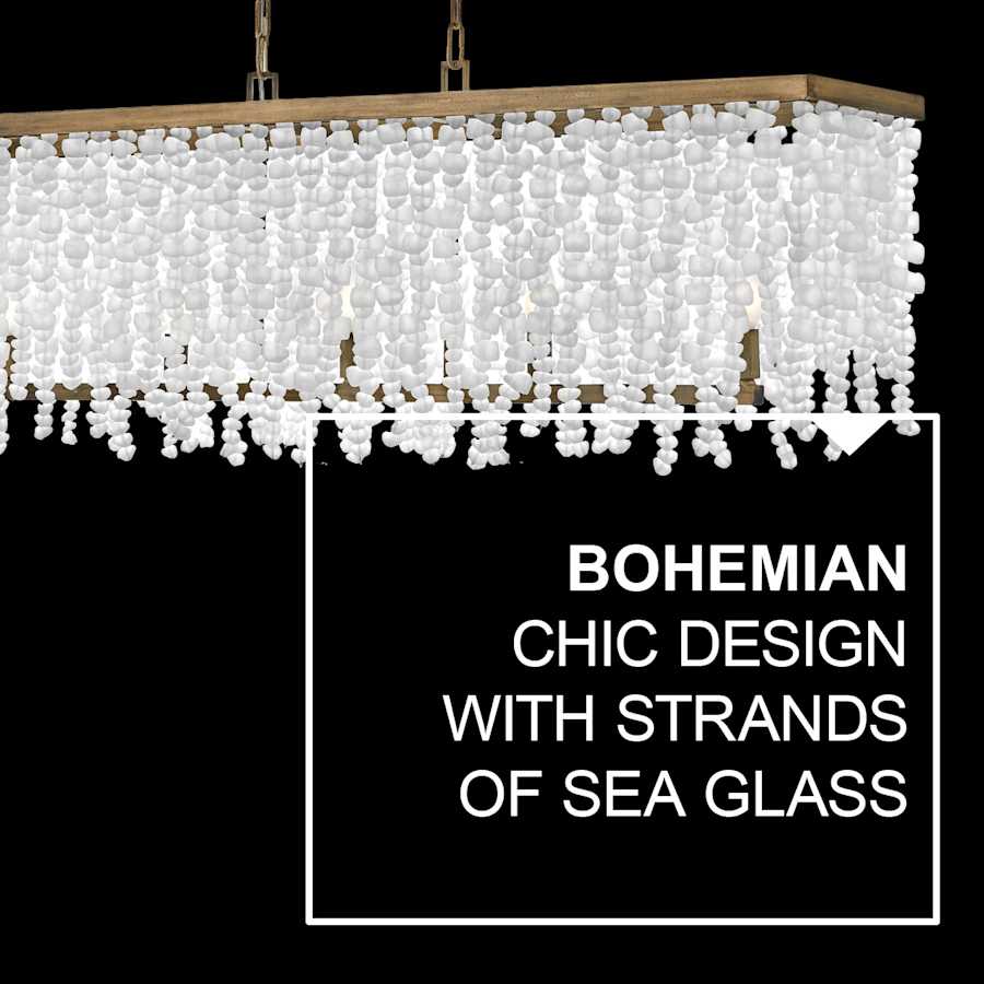 Fredrick Ramond Dune 5 Light 48" Wide Linear Chandelier