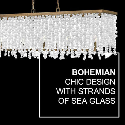 Fredrick Ramond Dune 5 Light 48" Wide Linear Chandelier