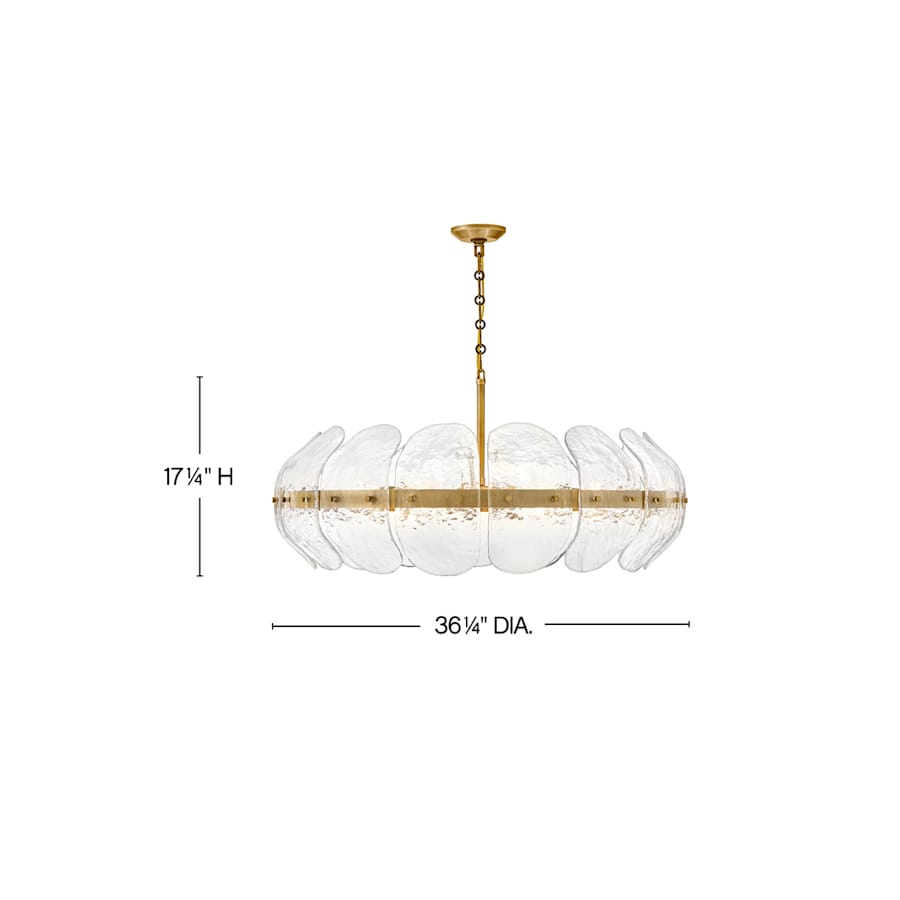 Fredrick Ramond Lillia 6 Light 36" Wide Drum Chandelier