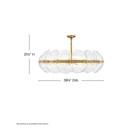 Fredrick Ramond Lillia 6 Light 36" Wide Drum Chandelier