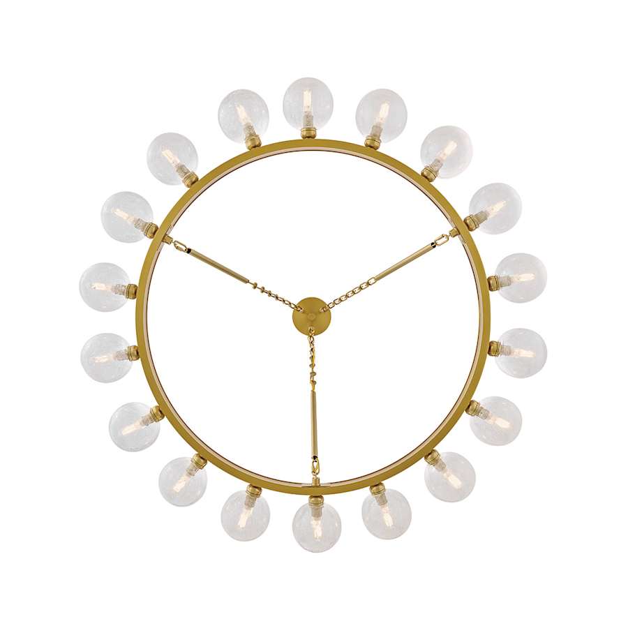 Fredrick Ramond Coco 18 Light 44" Wide Ring Chandelier with Crackle Glass Shades