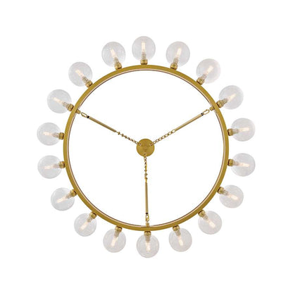Fredrick Ramond Coco 18 Light 44" Wide Ring Chandelier with Crackle Glass Shades