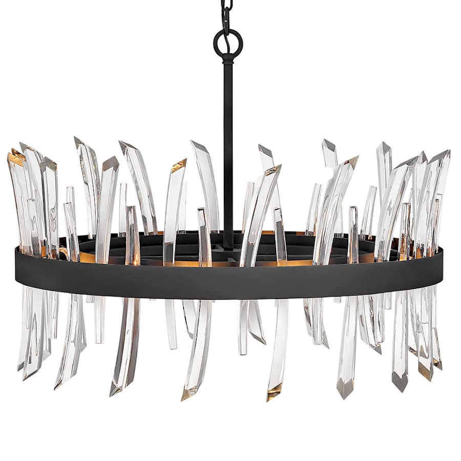 Fredrick Ramond Revel 8 Light 28" Wide Crystal Drum Chandelier