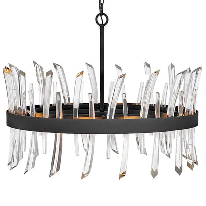 Fredrick Ramond Revel 8 Light 28" Wide Crystal Drum Chandelier