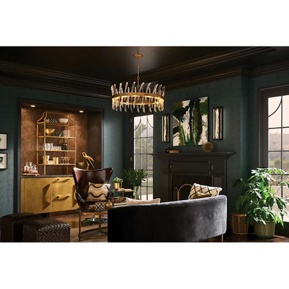 Fredrick Ramond Revel 10 Light 36" Wide Crystal Drum Chandelier