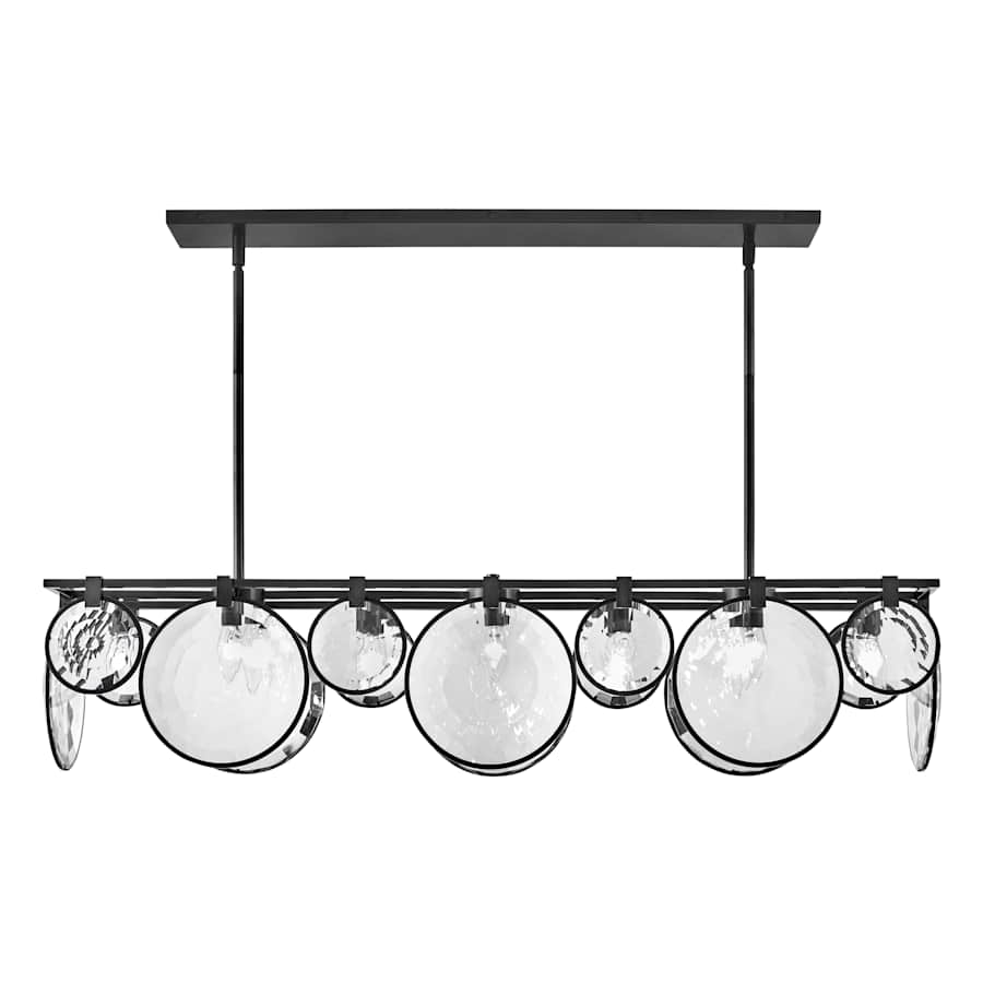 Fredrick Ramond Nala 8 Light 50" Wide Crystal Linear Chandelier