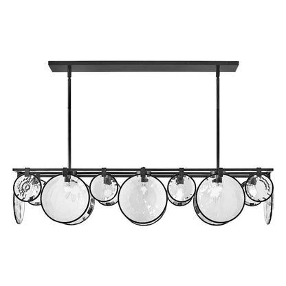Fredrick Ramond Nala 8 Light 50" Wide Crystal Linear Chandelier