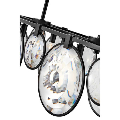 Fredrick Ramond Nala 8 Light 50" Wide Crystal Linear Chandelier