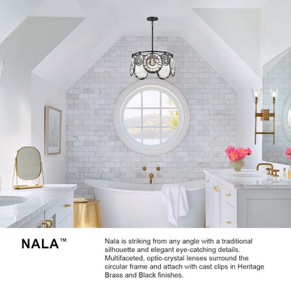 Fredrick Ramond Nala 8 Light 50" Wide Crystal Linear Chandelier