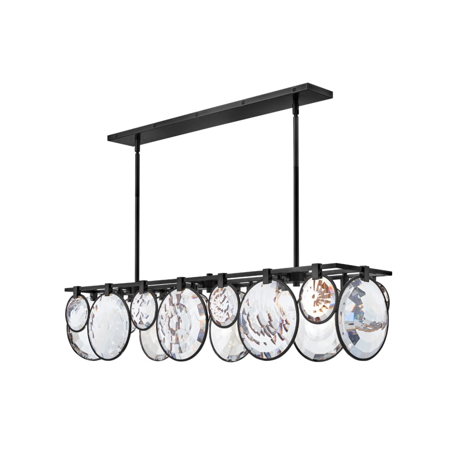 Fredrick Ramond Nala 8 Light 50" Wide Crystal Linear Chandelier