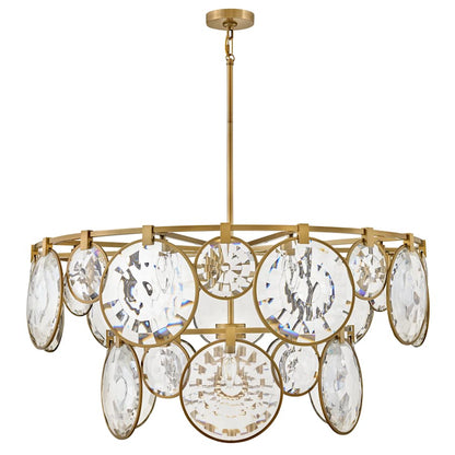 Fredrick Ramond Nala 15 Light 40" Wide Crystal Waterfall Chandelier