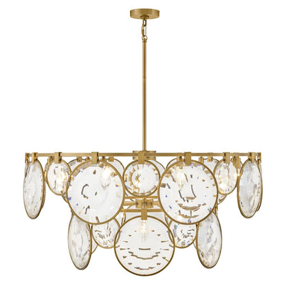 Fredrick Ramond Nala 15 Light 40" Wide Crystal Waterfall Chandelier