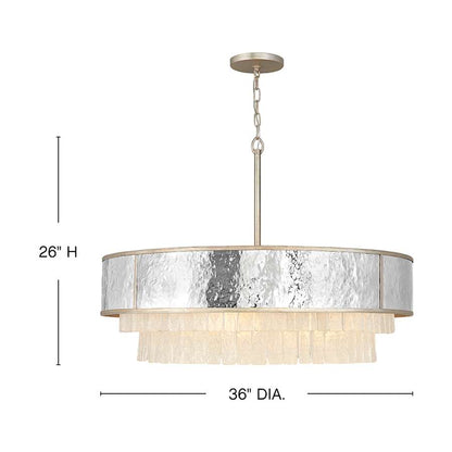 Fredrick Ramond Reverie 8 Light 36" Wide Crystal Drum Chandelier