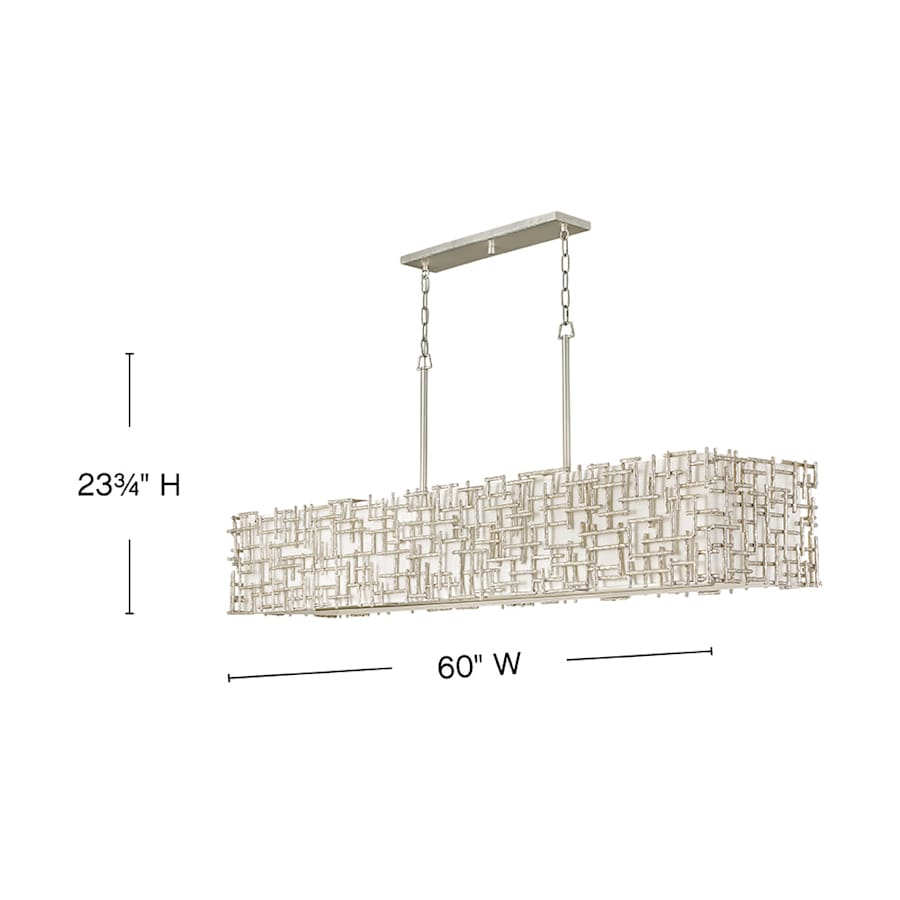 Fredrick Ramond Farrah 10 Light 60" Wide Linear Chandelier