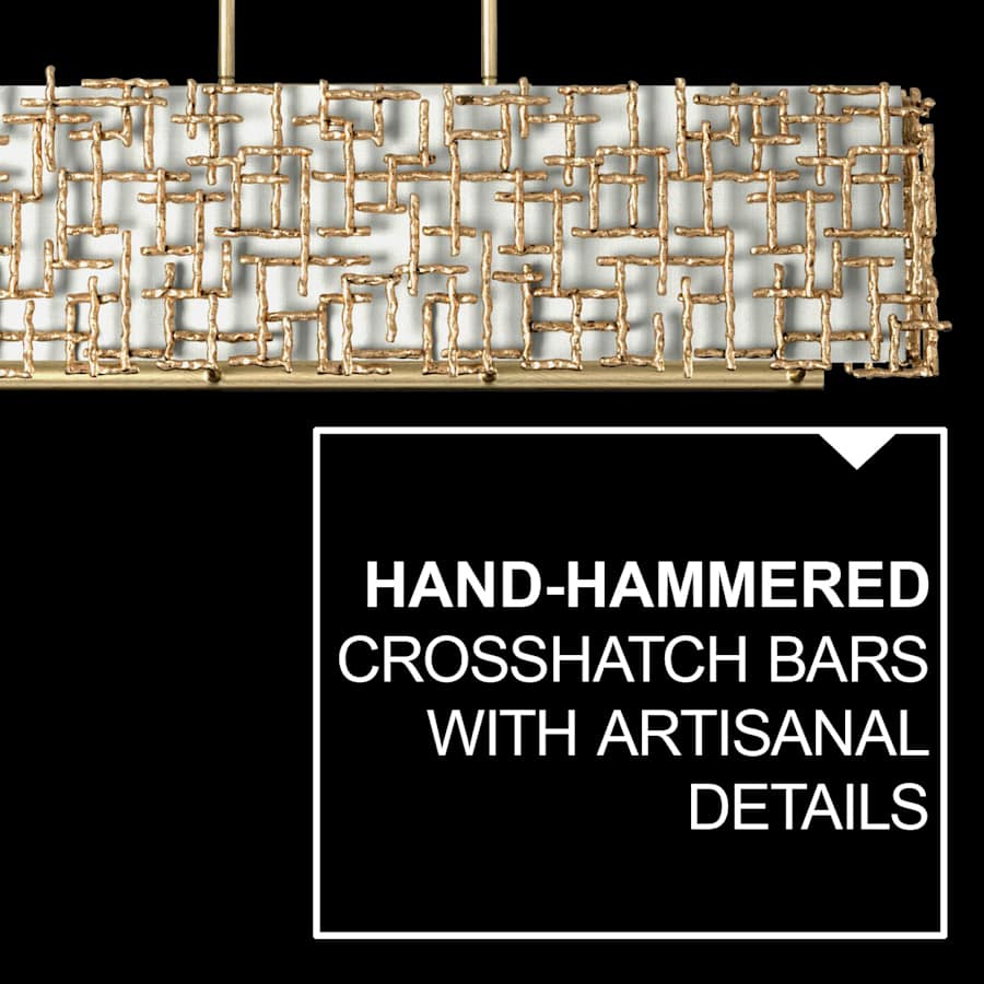 Fredrick Ramond Farrah 10 Light 60" Wide Linear Chandelier