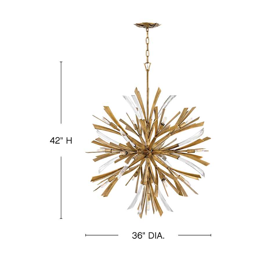 Fredrick Ramond Vida 13 Light 42" High Abstract Chandelier