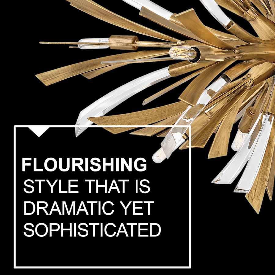 Fredrick Ramond Vida 13 Light 42" High Abstract Chandelier