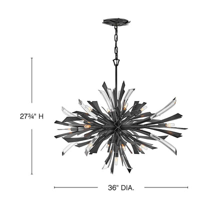 Fredrick Ramond Vida 13 Light 36" Wide Abstract Chandelier