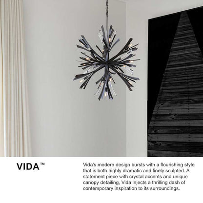 Fredrick Ramond Vida 13 Light 36" Wide Abstract Chandelier