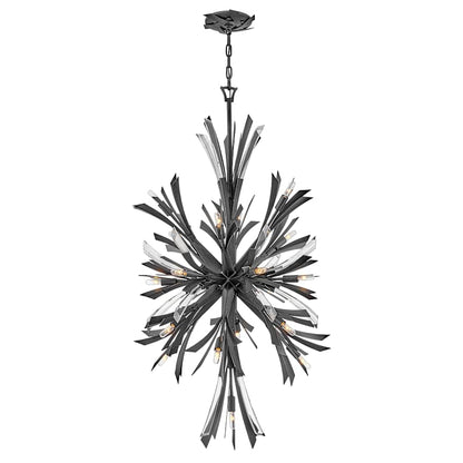 Fredrick Ramond Vida 19 Light 24" Wide Crystal Abstract Chandelier