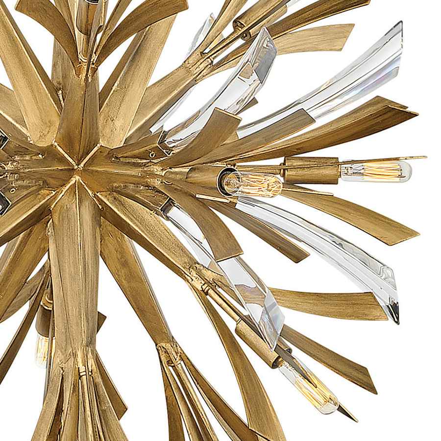 Fredrick Ramond Vida 19 Light 24" Wide Crystal Abstract Chandelier