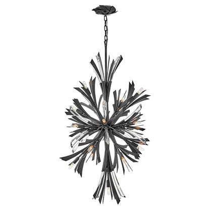 Fredrick Ramond Vida 19 Light 24" Wide Crystal Abstract Chandelier
