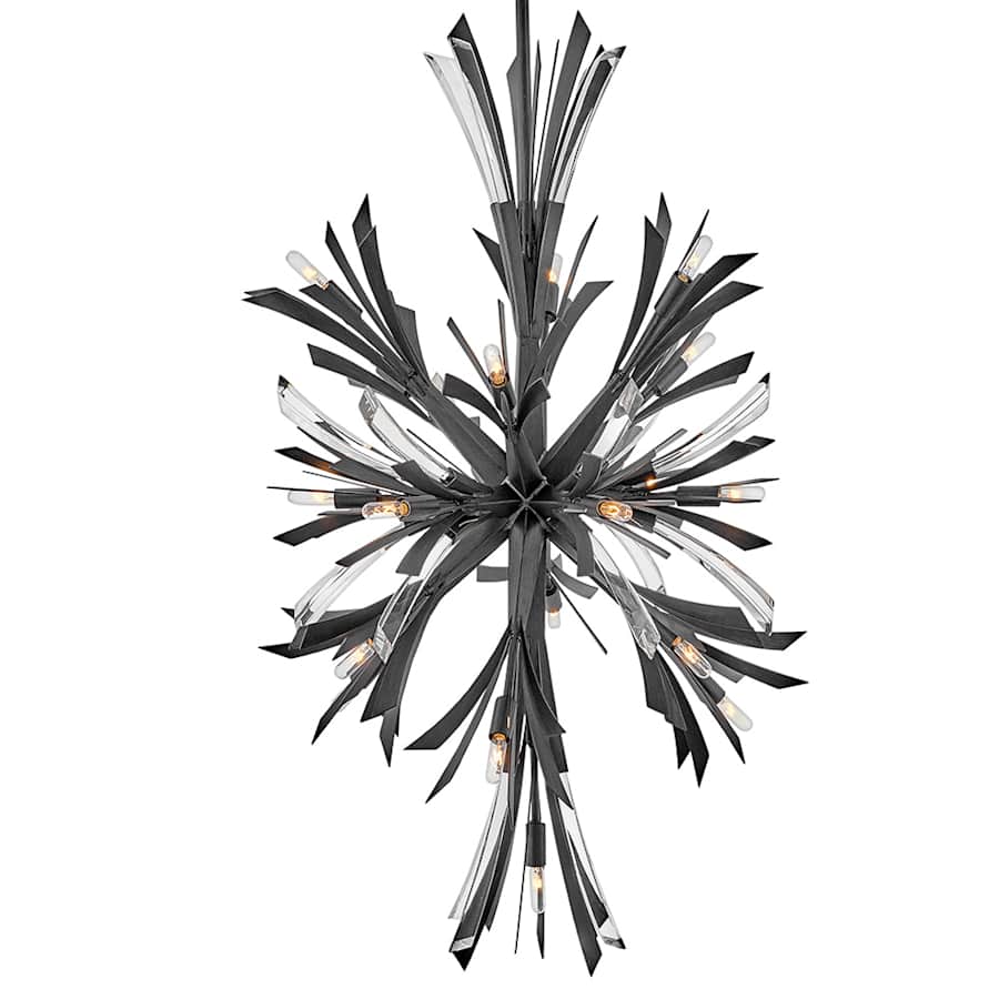 Fredrick Ramond Vida 19 Light 24" Wide Crystal Abstract Chandelier