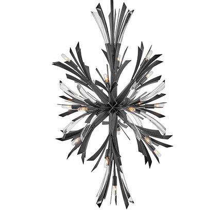 Fredrick Ramond Vida 19 Light 24" Wide Crystal Abstract Chandelier
