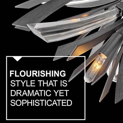 Fredrick Ramond Vida 19 Light 24" Wide Crystal Abstract Chandelier