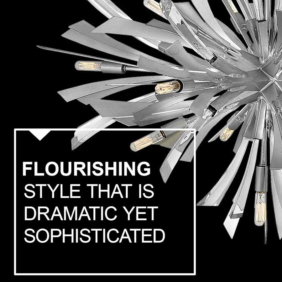Fredrick Ramond Vida 19 Light 24" Wide Crystal Abstract Chandelier
