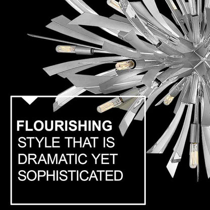 Fredrick Ramond Vida 19 Light 24" Wide Crystal Abstract Chandelier