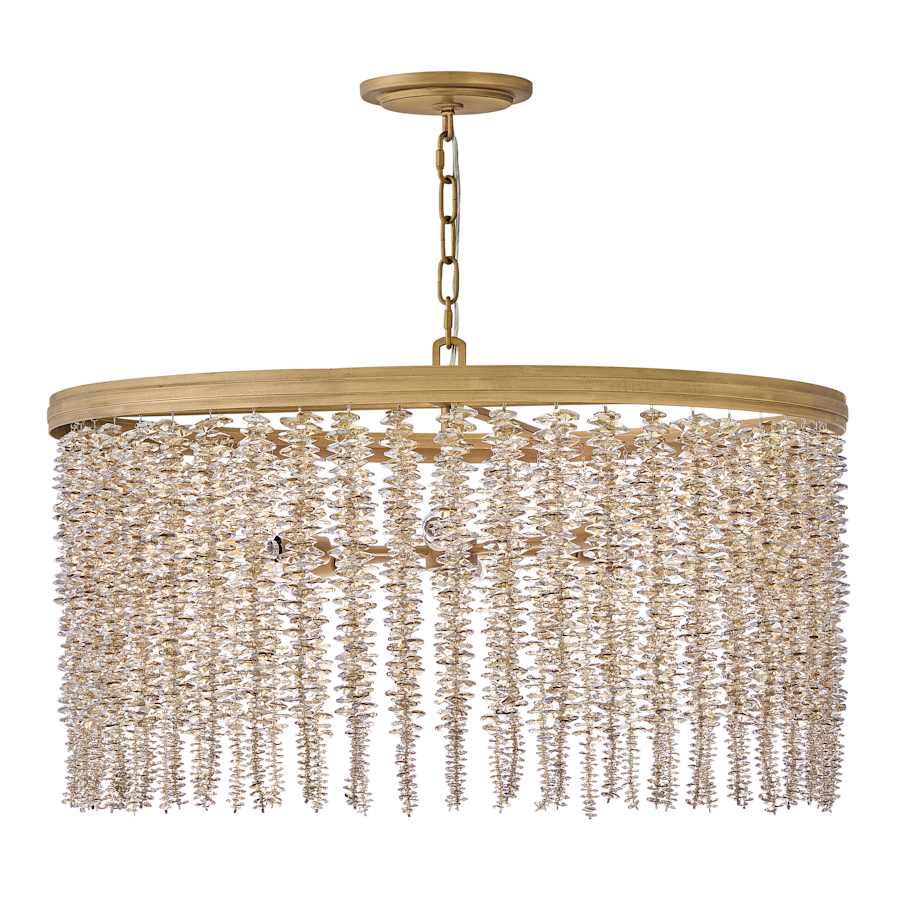 Fredrick Ramond Rubina 6 Light 30" Wide Crystal Drum Chandelier