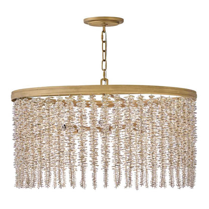 Fredrick Ramond Rubina 6 Light 30" Wide Crystal Drum Chandelier