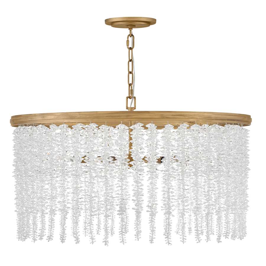 Fredrick Ramond Rubina 6 Light 30" Wide Crystal Drum Chandelier