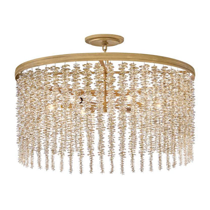 Fredrick Ramond Rubina 6 Light 30" Wide Crystal Drum Chandelier