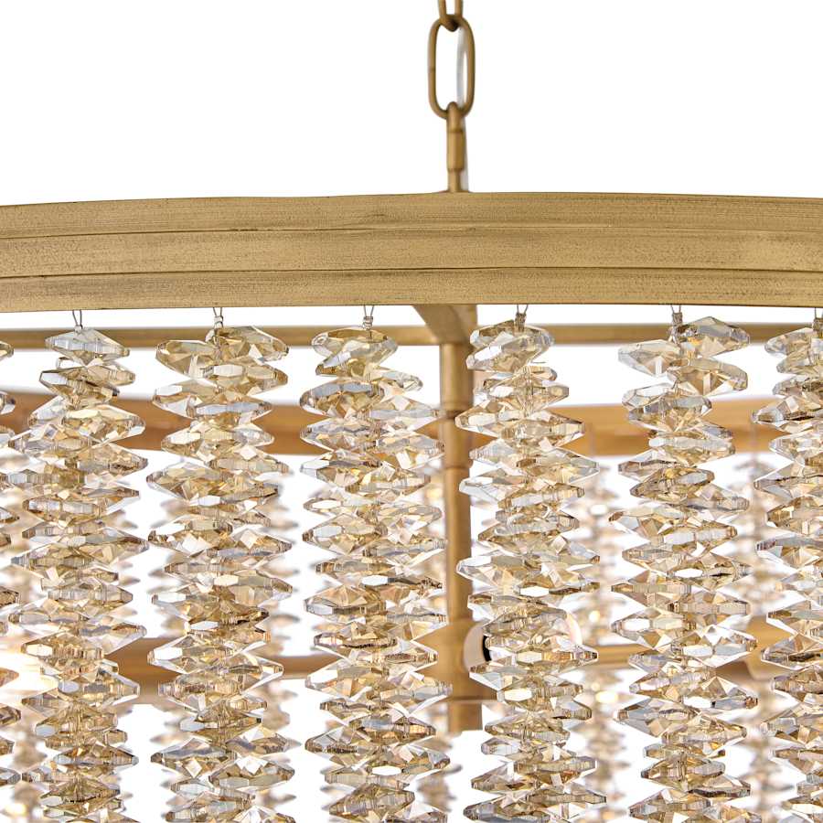 Fredrick Ramond Rubina 6 Light 30" Wide Crystal Drum Chandelier