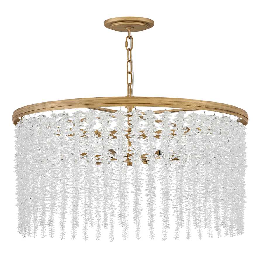 Fredrick Ramond Rubina 6 Light 30" Wide Crystal Drum Chandelier